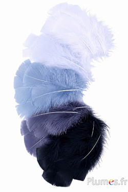 Pute - 6-8 cm - Grautöne